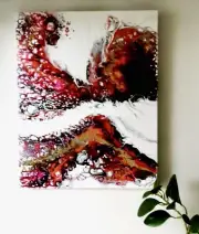 abstract canvas painting