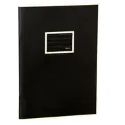 Exercise Book A4 Lined (Black)