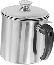 PHENOFICE Stainless Oil Container Fat Separator Kitchen Grease Keeper Oil Storage Versatile for Home Kitchen Restaurant