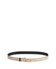 Salvatore Ferragamo Women's Skinny Gancini Belt 40in/100cm