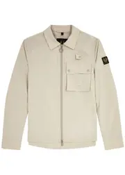 Belstaff Castmaster Logo Shell Overshirt - Cream - XL XL