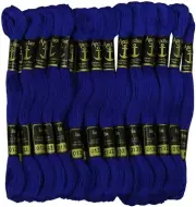 Anchor Stranded Cotton Thread for Cross Stitch/ Embroidery Color- Royal Blue 132