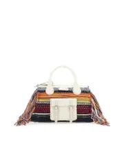 Chloé Edith Leather And Cashmere Medium Handbag