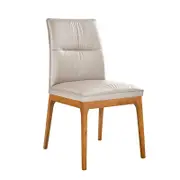 Atherton Leather Dining Chair - Light Mocha