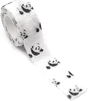 1 Rolls Self Adherent Cohesive Wrap Bandage Non-Woven Bandage Calluses-Proof Breathable 1.0 Inch X 5 Yards for School Students Panda 25mm X 4.5M