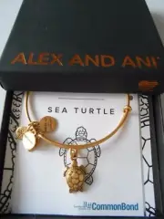 Alex and Ani SEA TURTLE Expandable Bracelet Rafaelian Gold NWTBC