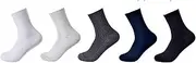 [CLENEA] 5 Pairs/Lot Cotton Men‘s Socks Casual Business Stripe Socks Deodorant White Black Man Travel Winter Socks(Mix)