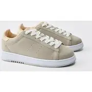 Mens Grey Chunky Trainer In Stone