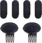 6 Pcs Volume Hair Styling Set - Puff Head Cushions, Braid Tools, Invisible Bump Up Combs, Sponge Buns, and Accessories for Women