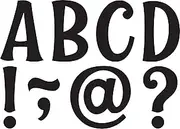 Teacher Created Resources Black Wild Whimsy 3" Magnetic Letters