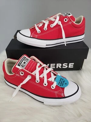 NEW Converse CTAS Street Slip-On Youth Size 3 A01700F Red Boy Kid Girl