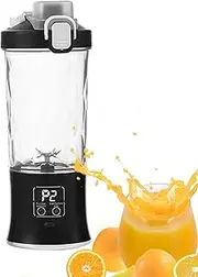 Portable Mixer Cup,Electric Protein Shaker Bottle | Waterproof Cordless Fruit Blender Tool for Ice Blending Milkshake Complementary Food Veggie