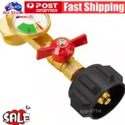 Propane Refill Elbow Adapter W/ Gauge For 1Lb Bottle Tank 20-40Lbs Cylinder™↯