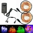 LED Micro Copper 10/20/50/100 m Wire String Fairy Lights Xmas Party Light +mains