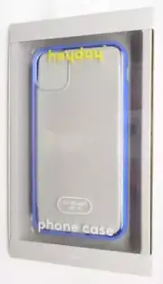 Heyday Phone Bumper Case for Apple iPhone 11 xR - Bright Blue / Clear