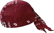 [Oshhni] Men Women Do Rag Riding Bandana Sweat Wicking Breathable Head Cover Motorcycle Headwrap