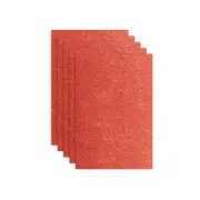 5Pcs Red Glitters Foam Sheets, 8"x12" Self-Adhesive EVA Foam Sheets(1.5mm Thick)