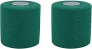 OBTANIM 2 Rolls Foam Underwrap Bandage Pre-Wrap Sports Tape for Athletic Elbow Knees Ankles, Latex Free (Dark Green)