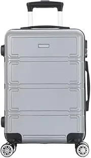 [sdneNest] Carry-on Suitcase Luggage Women's Spinner Luggage Carry-On,Height Adjustable Handle for Business Trips and Travel Carry-on Suitcases Carry On Luggages, 28in, Blue (Silver 20in)