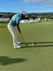 RainDrop Retractable Putting StringLine Golf Training Aid used by Dustin Johnson