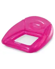 Intex Inflatable Pink Transparent Pool Lounge Mat, 41" x 40"