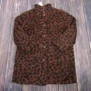 Marine Layer NEW NWT Womens Medium Cheetah Stephanie Cocoon Coat Winter