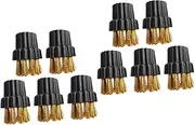 Anneome 2sets Multi-Purpose Cleaner Brush Steam Cleaner Accessory Multi-Function Brush for Home Use 5pcs*2