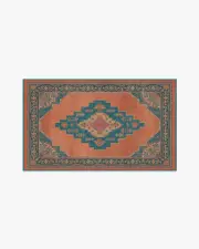 90' x 150' | Machine Washable Runner Rug | Kid & Pet Friendly | Indoor Rug | Matthew Williamson Sunset Bazaar Tropic Coral Rug | Ruggable