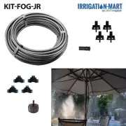 JR Misting Fogging Evaporative Cooling System Mist/Fog Tips Modular Patio Kit