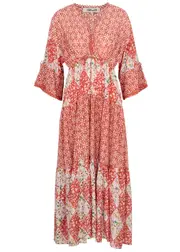 Diane Von Furstenberg Boris Patchwork Cotton-blend Midi Dress - Multicoloured - XS (UK6 / XS) XS (UK6 / XS)