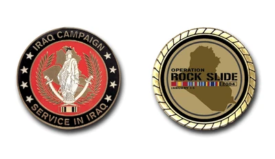 Operation Rock Slide Iraq Challenge Coin
