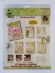 Plaid Folk Art One Stroke Painting Worksheet Pack # 4208 Tree Flowers