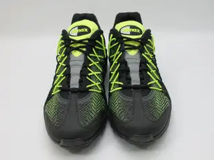 無鞋盒 2015 NIKE AIR MAX 95 ULTRA JCRD 黑螢光綠 輕量化 慢跑鞋 749771-007