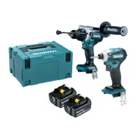 在飛比找PChome24h購物優惠-MAKITA 牧田 18V充電式無刷超值雙機組 含充電器 (