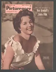 MAG: Picturegoer 4/17/1954-Piper Laurie cover-Joan Collins photos-King Farouk...