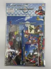 Nintendo Super Mario Kart Wii School Supply 11 Piece Set Retro 2011 New FastShip