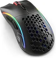 Glorious Model D Wireless Gaming Mouse - 69g Superlight, Lag Free 2.4Ghz Wireless, Up to 71 Hour Battery, RGB, BAMF Sensor, Ergonomic, 6 Buttons - Matte Black