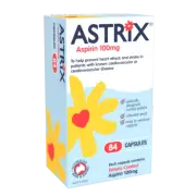 Astrix Aspirin 100mg 84 Capsules Enteric Coated Prevent Heart Attacks Strokes