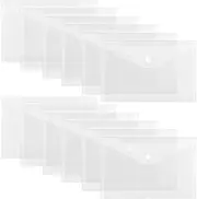 SEWACC Sturdy PVC Document Wallet File Folder Bag for Business Office Supplies School Files