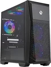 NINGMEI Soul Gaming PC Desktop,AMD Ryzen 5 5600GT 6 core 3.6GHz(up to 4.6GHz),AMD Radeon Vega 7 Graphics,16GB DDR4 RAM 3200MHz,512 GB NVME SSD,550W PSU, Windows 11 Home 64-bit.Black