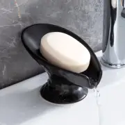 Self Draining Soap Dish,Shower Soap Holder,Black Ceramic Soap Dishes for Bath...