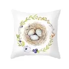 Pillow Cover Lint Free Create Atmosphere Happy Easter Day Egg Chick Rabbit