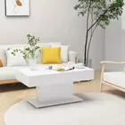 NNEVL Coffee Table White 96x50x45 cm Chipboard