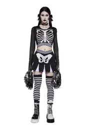 [Trickz N' Treatz] Let's Bone Skeleton Cheerleader Costume