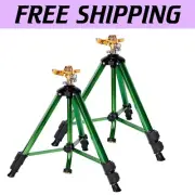 Versatile 360° Irrigation Brass Sprinkler on Tripod - Durable and Easy to Use