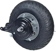 [AlveyTech] Rear Wheel Assembly for the Razor E300 Scooter (Versions 41+) - Wheels Include 2.80/2.50-4 Tire, Inner Tube, Rim, Drive Sprocket, Brake Assembly, Replacement Parts For Ver. 41 and up