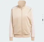 Sz M Women's Adidas Originals Adicolor Classics Loose Firebird Track Top Beige