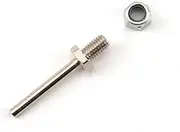 1Pair Wheel Axles Steel Shaft with Stop Nuts 3/4/5/MM Landing Gear Assembly M5/M6/M8 Thread Spares For RC Model(M6xD4xL45MM)
