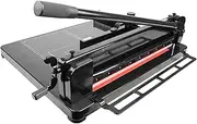Heavy Duty Guillotine Paper Cutter, A3 Sheets Stack Paper Trimmer, with Gridlines and Safety Guard, Hand Crank Pressed Paper,for Cardstock Cards Leather Cutter, Office Home School