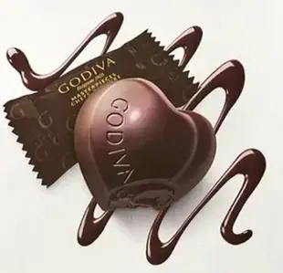 [COSCO代購4] W1112953 情人節巧克力 Godiva 心型黑巧克力 415公克 3組